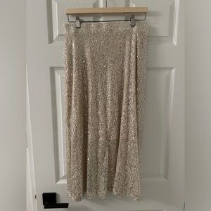 Long glitter skirt